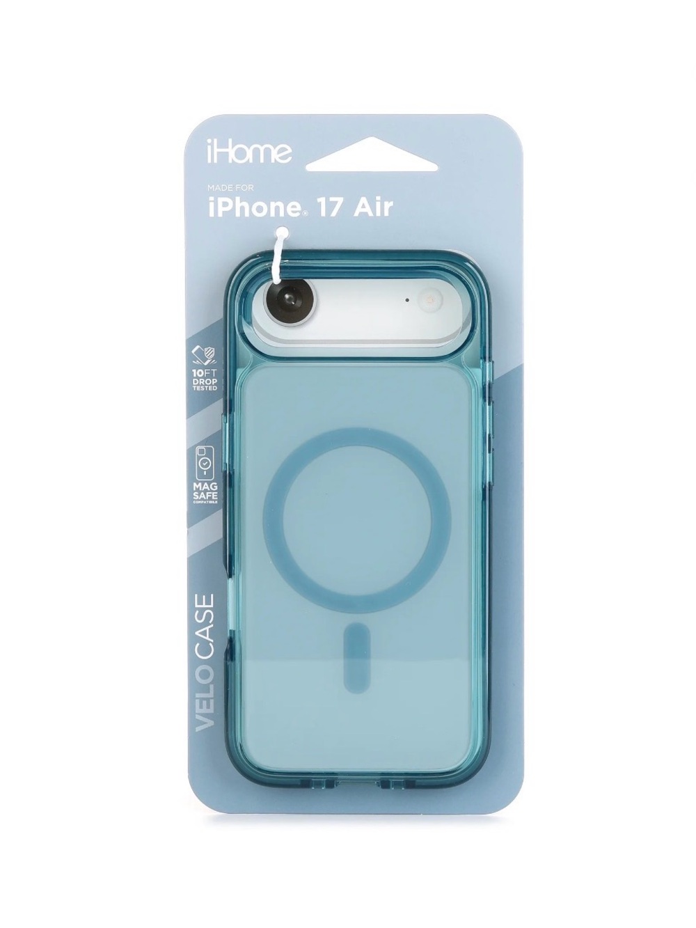 iHome Velo MagSafe-Compatible Case for iPhone 17 Air - Teal Blue